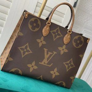 Louis Vuitton OnTheGo Tote Reverse Monogram Giant GM Brown